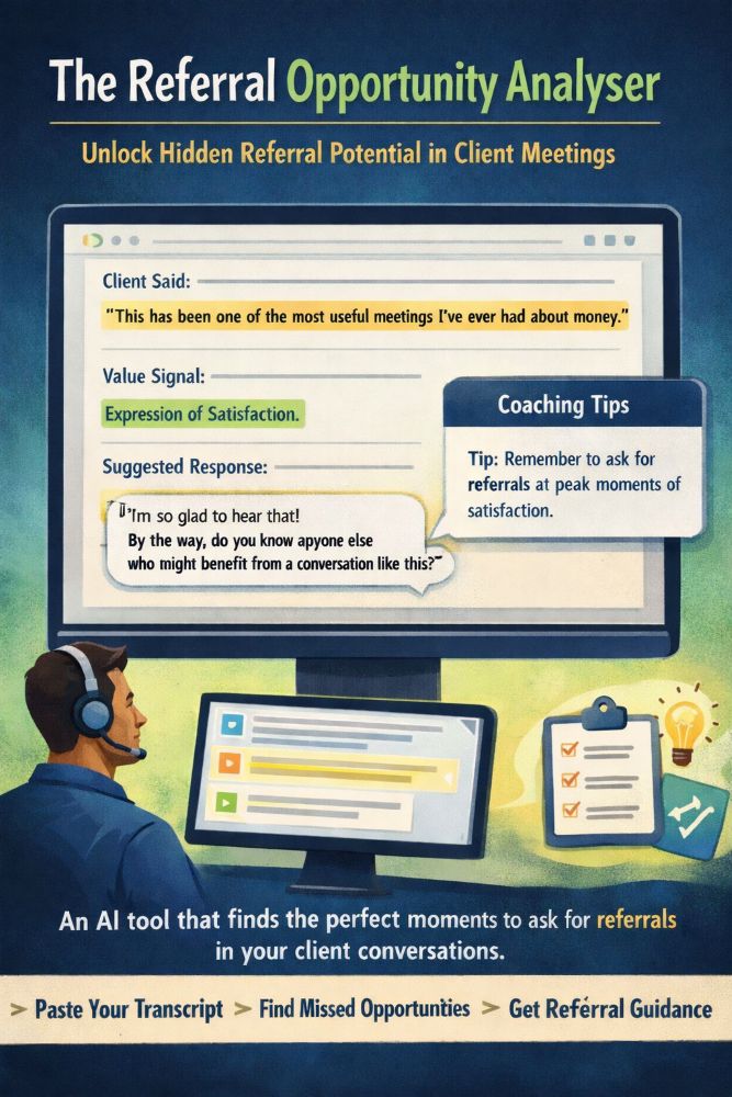 Financial adviser referral opportunities