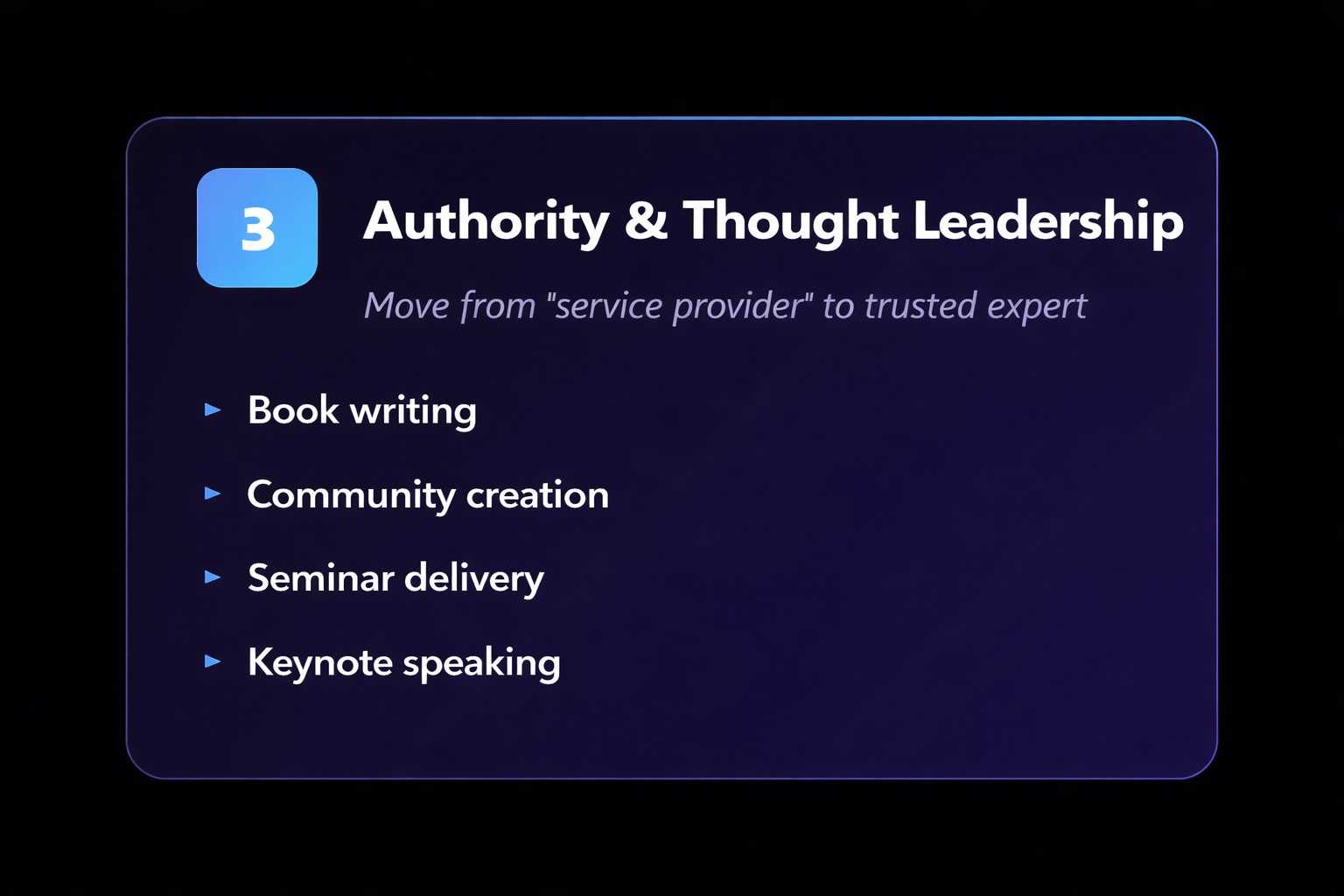 Thought Leadership Skills for Financial Advisers