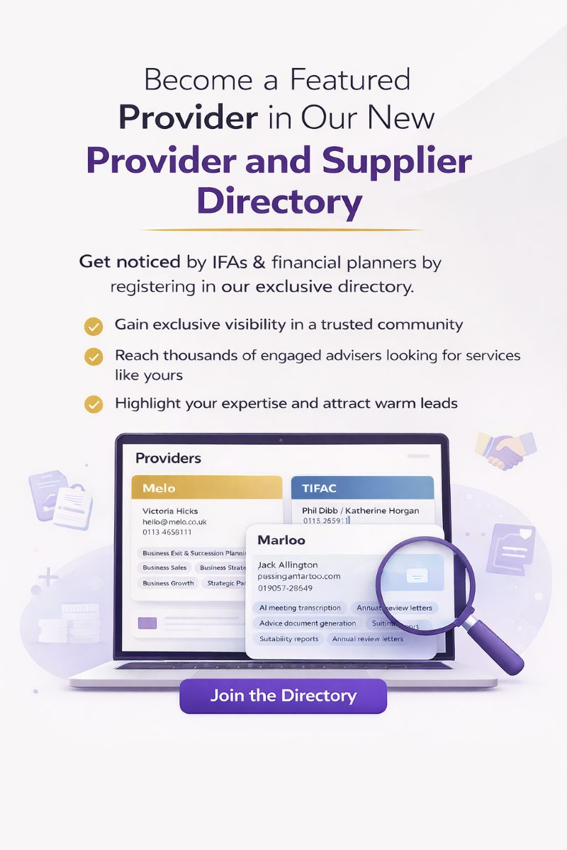 Provider & Supplier Directory for Financial Advisers