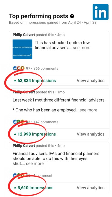 LinkedIn success for Financial Advisers